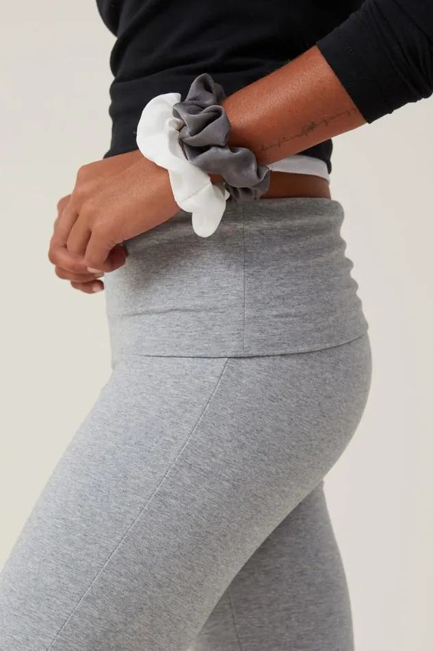 Women Pants Cotton On Bella Capri Grey Marle