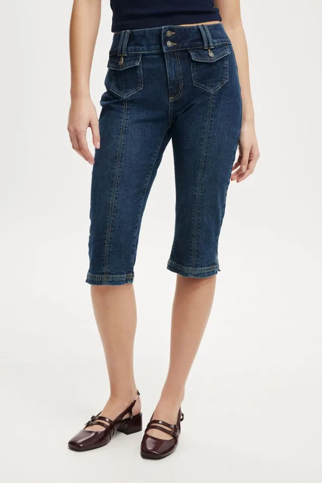 Women Pants Cotton On Capri Jean Mistic Bluepockets Women Pants Cotton On Capri Jean Mistic Bluepockets