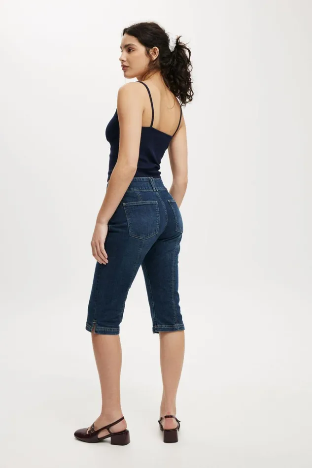 Women Pants Cotton On Capri Jean Mistic Bluepockets Women Pants Cotton On Capri Jean Mistic Bluepockets