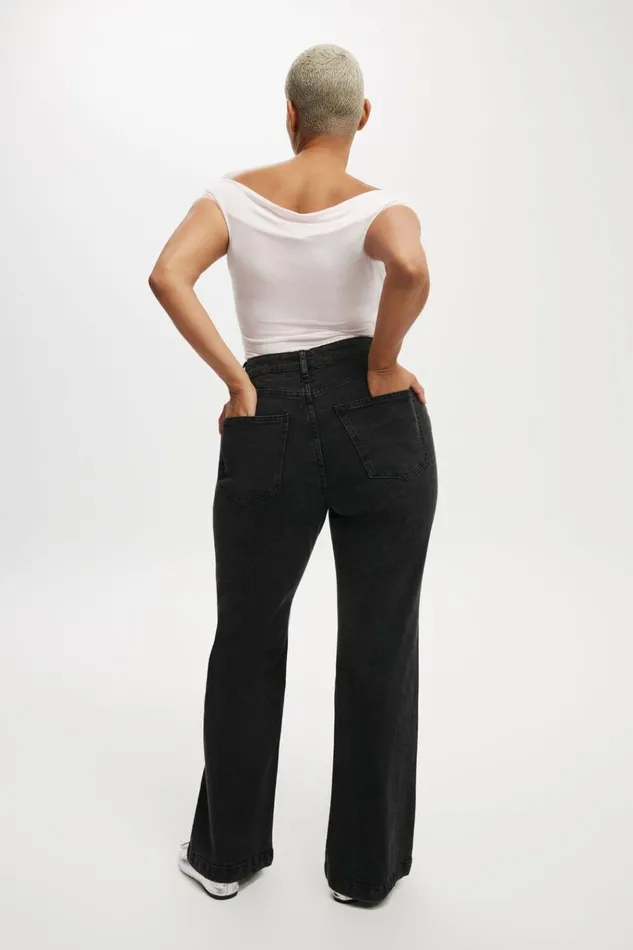 Women Pants Cotton On Curvy Stretch Bootcut Jean Graphite Black Women Pants Cotton On Curvy Stretch Bootcut Jean Graphite Black