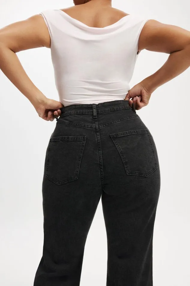 Women Pants Cotton On Curvy Stretch Bootcut Jean Graphite Black Women Pants Cotton On Curvy Stretch Bootcut Jean Graphite Black