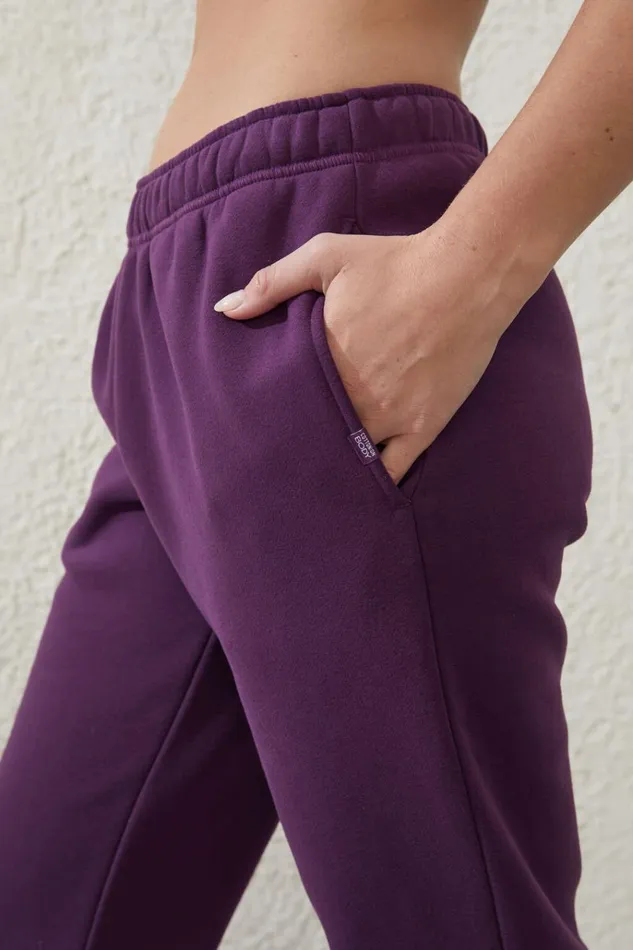 Women Pants Cotton On Plush Essential Gym Sweatpant Pickled Beet Women Pants Cotton On Plush Essential Gym Sweatpant Pickled Beet