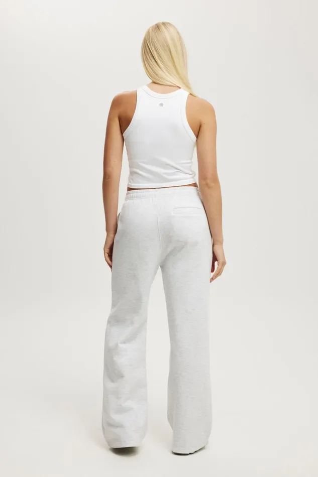 Women Pants Cotton On Plush Essential Straight Leg Sweatpant Cloudy Grey Marle Women Pants Cotton On Plush Essential Straight Leg Sweatpant Cloudy Grey Marle