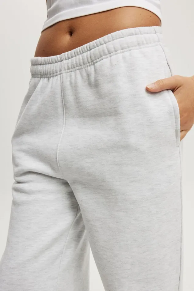 Women Pants Cotton On Plush Essential Straight Leg Sweatpant Cloudy Grey Marle Women Pants Cotton On Plush Essential Straight Leg Sweatpant Cloudy Grey Marle