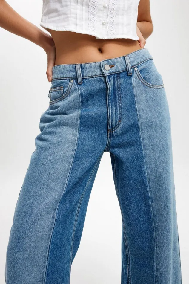 Women Pants Cotton On Relaxed Wide Jean Sea Bluebells Bluepanel Women Pants Cotton On Relaxed Wide Jean Sea Bluebells Bluepanel