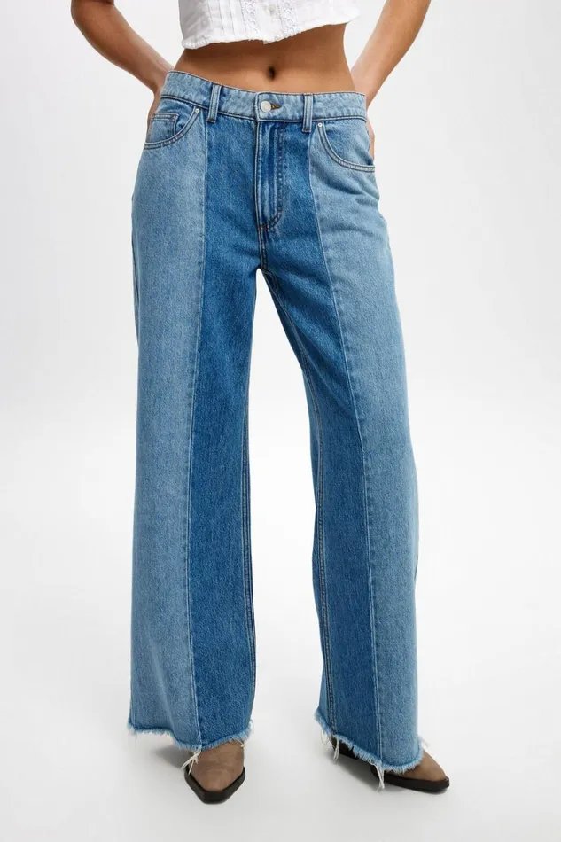Women Pants Cotton On Relaxed Wide Jean Sea Bluebells Bluepanel Women Pants Cotton On Relaxed Wide Jean Sea Bluebells Bluepanel