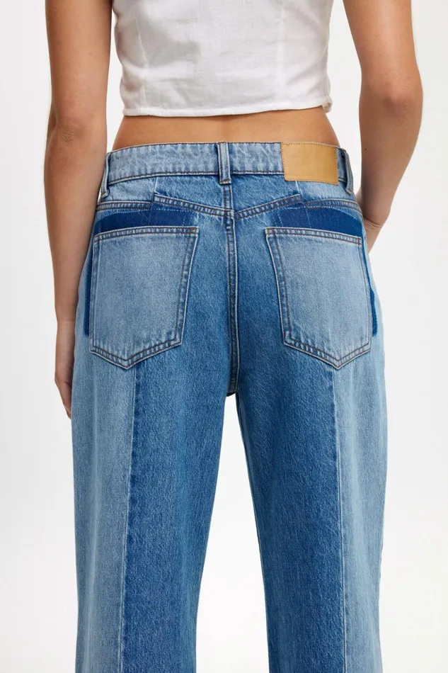 Women Pants Cotton On Relaxed Wide Jean Sea Bluebells Bluepanel Women Pants Cotton On Relaxed Wide Jean Sea Bluebells Bluepanel