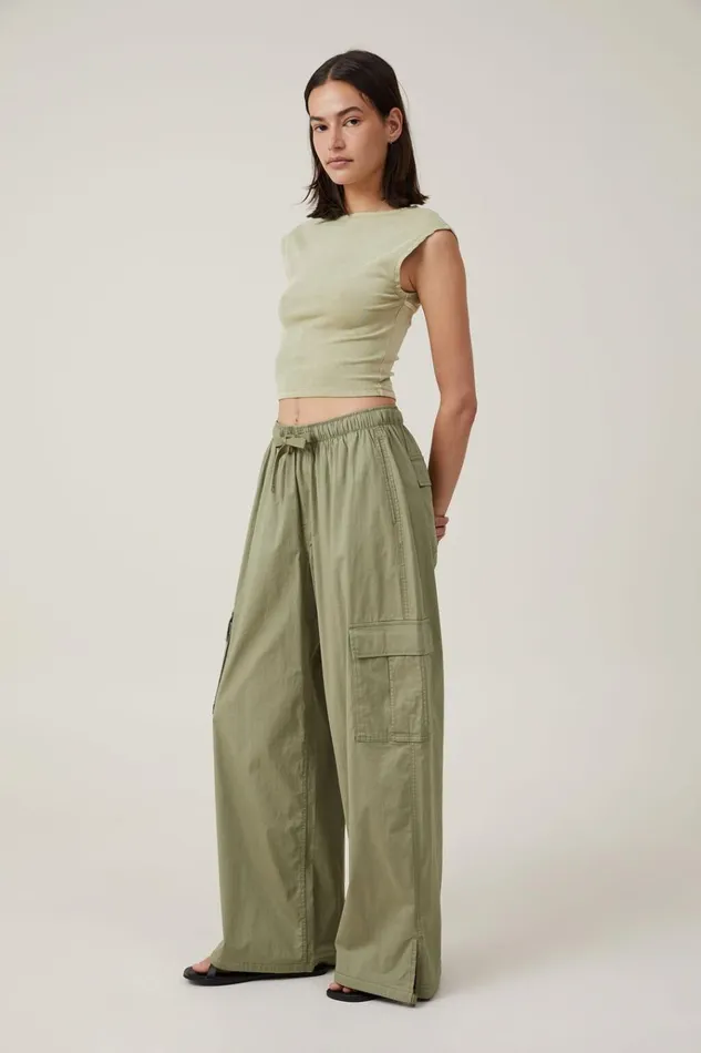 Women Pants Cotton On Summer Cargo Pant Woodland