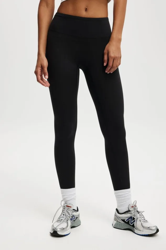 Women Pants Cotton On Ultra Soft Track Full Length Tight Black