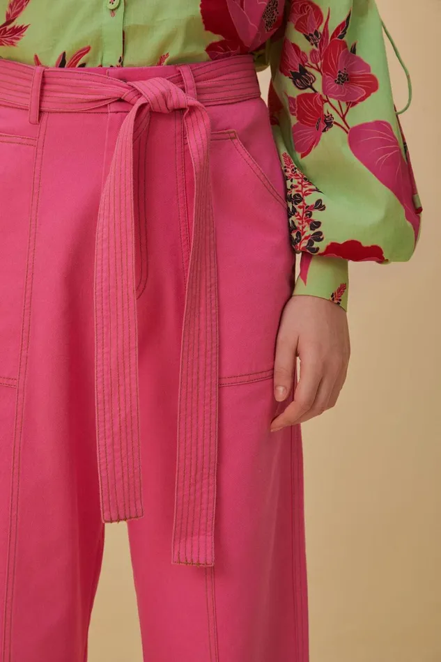 Women Pants Farm Rio Pink Wide Pants