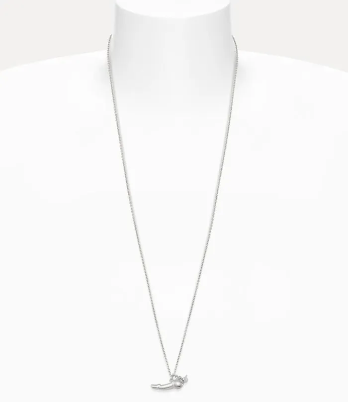 Women Penis Pendant Necklace Platinum Vivienne Westwood Necklaces Women Penis Pendant Necklace Platinum Vivienne Westwood Necklaces