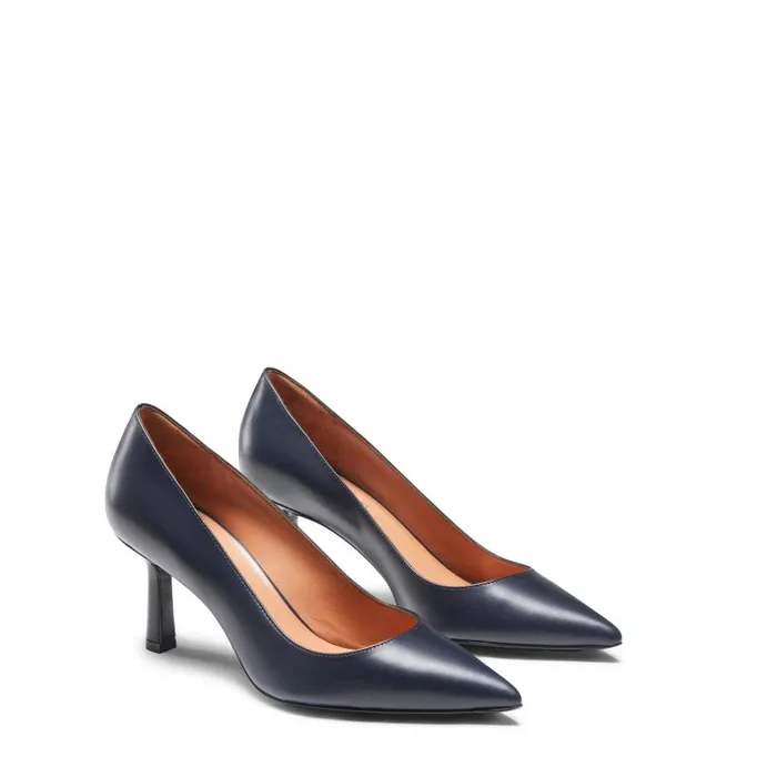 Women Pump In Leather Navy Blue Fratelli Rossetti Dcollet Women Pump In Leather Navy Blue Fratelli Rossetti Dcollet