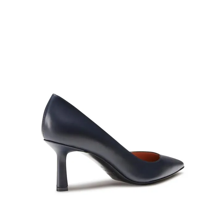 Women Pump In Leather Navy Blue Fratelli Rossetti Dcollet Women Pump In Leather Navy Blue Fratelli Rossetti Dcollet