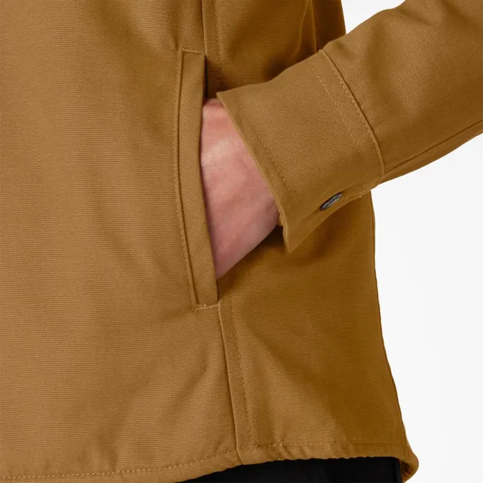 Womens Duck Hooded Shirt Jacket Brown Duck Brown Duck bd Women Dickies Shirt Jackets Womens Duck Hooded Shirt Jacket Brown Duck Brown Duck bd Women Dickies Shirt Jackets