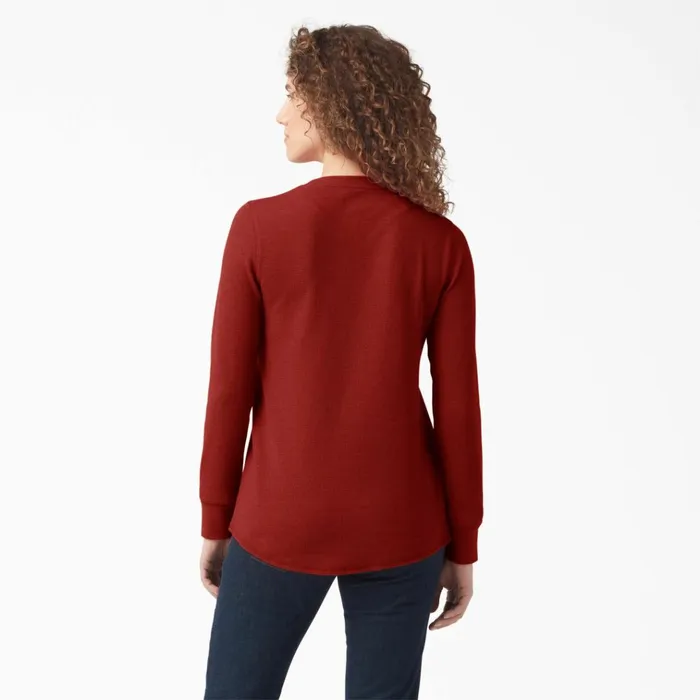 Womens Long Sleeve Thermal Shirt Molten Lava Heather Molten Lava Heather m2h Women Dickies Work Tops Womens Long Sleeve Thermal Shirt Molten Lava Heather Molten Lava Heather m2h Women Dickies Work Tops