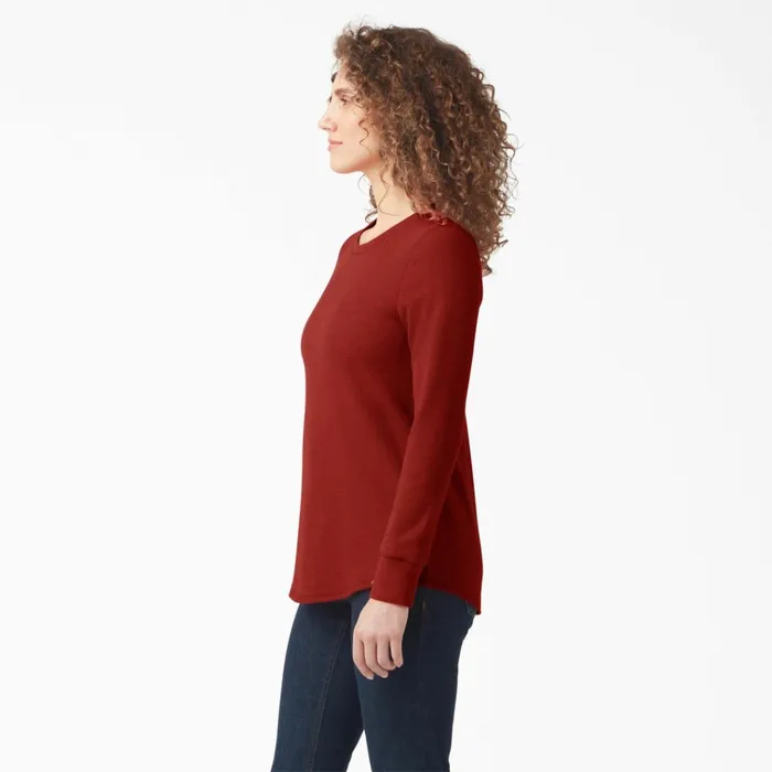 Womens Long Sleeve Thermal Shirt Molten Lava Heather Molten Lava Heather m2h Women Dickies Work Tops Womens Long Sleeve Thermal Shirt Molten Lava Heather Molten Lava Heather m2h Women Dickies Work Tops