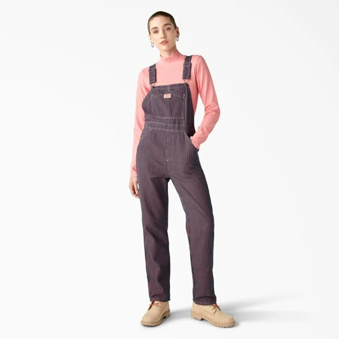 Womens Regular Fit Hickory Stripe Bib Overalls PinkNavy Hickory Stripe Pinknavy Hickory Stripe krs Women Dickies Overalls Womens Regular Fit Hickory Stripe Bib Overalls PinkNavy Hickory Stripe Pinknavy Hickory Stripe krs Women Dickies Overalls
