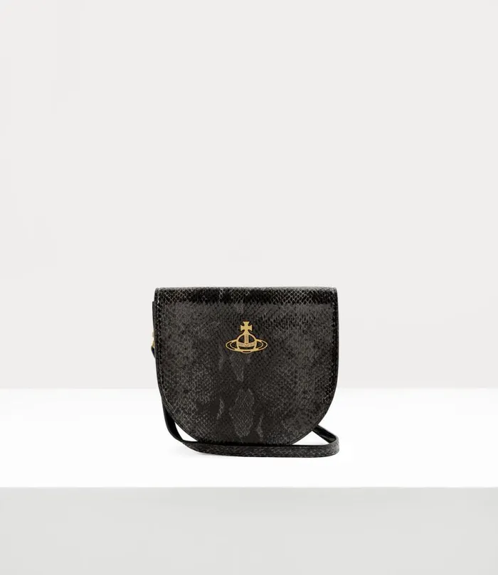 Women Saddle Crossbody Bag Black Vivienne Westwood Crossbody Bags