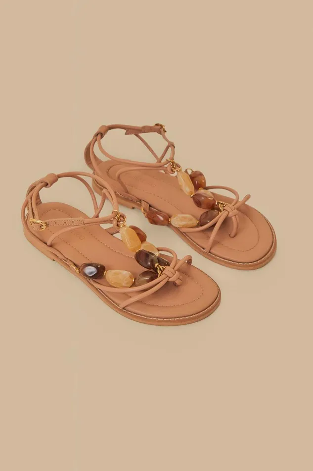Women Sandals Farm Rio Pink Gem Straps Sandal