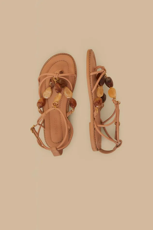 Women Sandals Farm Rio Pink Gem Straps Sandal