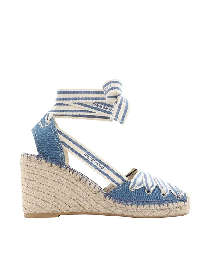 Women Sandals Zimmermann Sol Espadrille 95 Denim