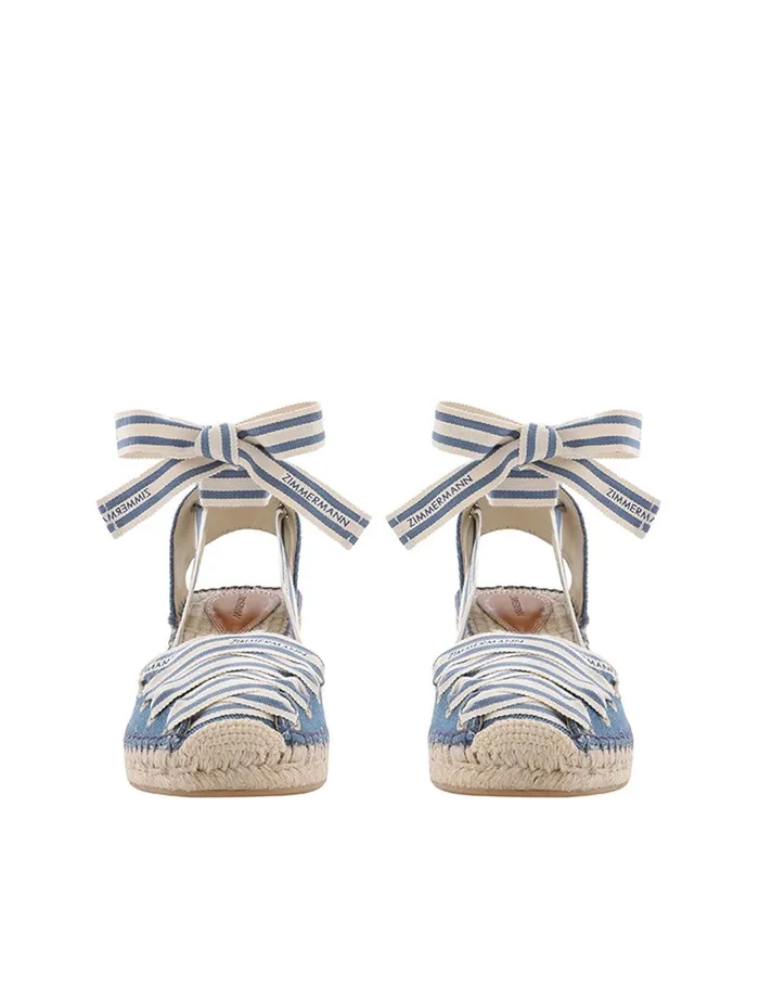 Women Sandals Zimmermann Sol Espadrille 95 Denim