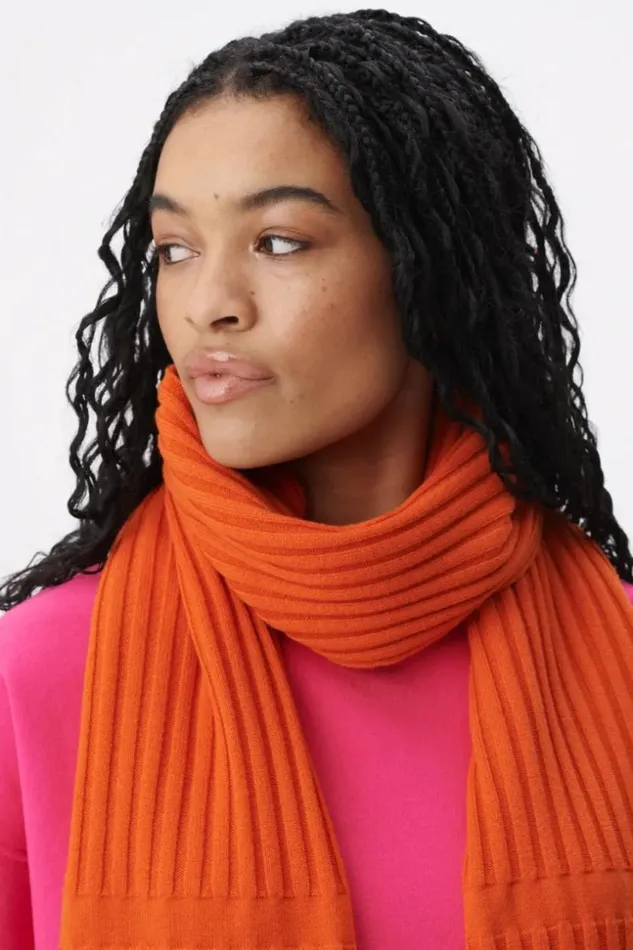 Women Scarfs and Triangles Lala Berlin Scarf Anissa Wool Mix Paprika Women Scarfs and Triangles Lala Berlin Scarf Anissa Wool Mix Paprika