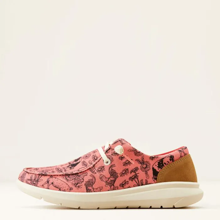 Women Shoes and Sneakers Ariat Hilo Coral Livestockdark Tan Suede