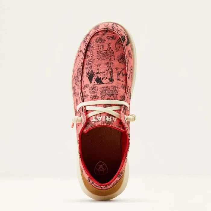 Women Shoes and Sneakers Ariat Hilo Coral Livestockdark Tan Suede