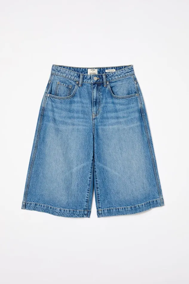 Women Shorts and Skirts Cotton On 90 S Baggy Denim Jort Azure Blue