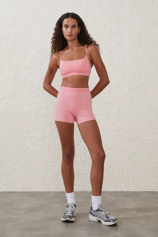 Women Shorts Cotton On Ultra Soft Elastic Waistband Shortie Short Petal Pink