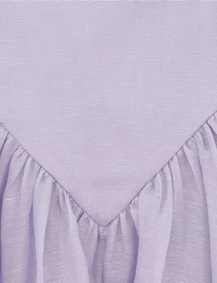 Women Skirts Zimmermann Crush Lace Trim Skirt Jacaranda