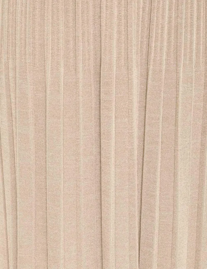 Women Skirts Zimmermann Halliday Rib Midi Skirt Cream Lurex