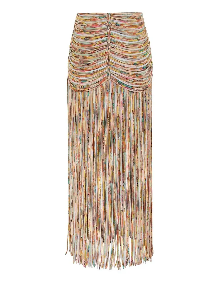 Women Skirts Zimmermann Pavilion Rouleau Maxi Skirt Mixed Eden