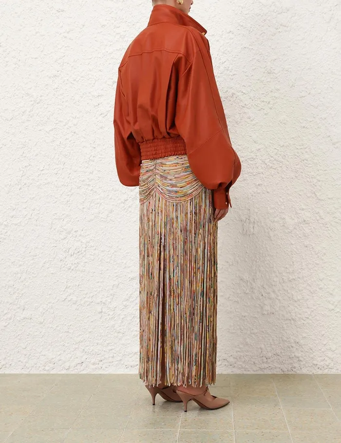 Women Skirts Zimmermann Pavilion Rouleau Maxi Skirt Mixed Eden