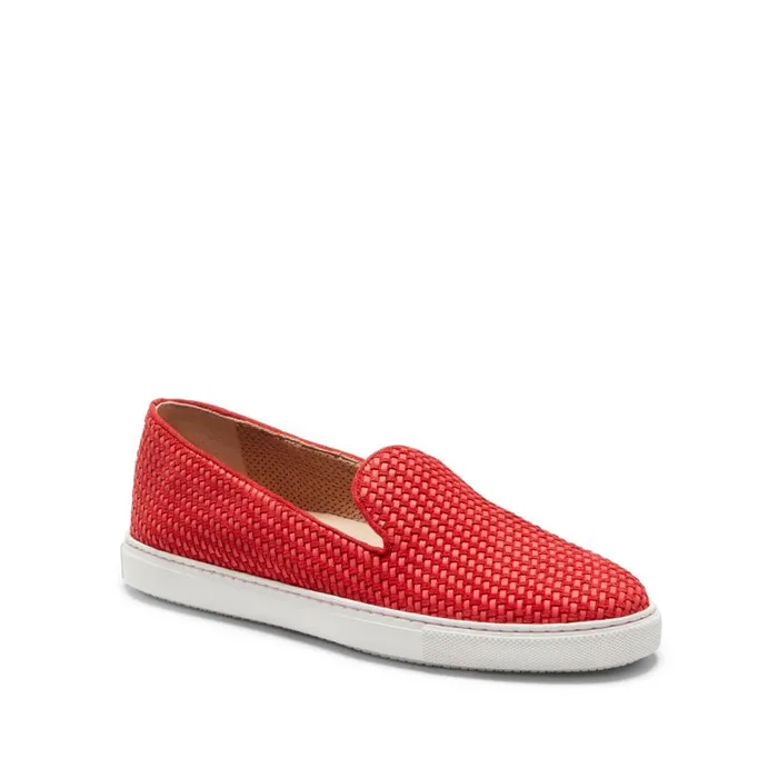 Women Suede Slippers Red Fratelli Rossetti Slip On