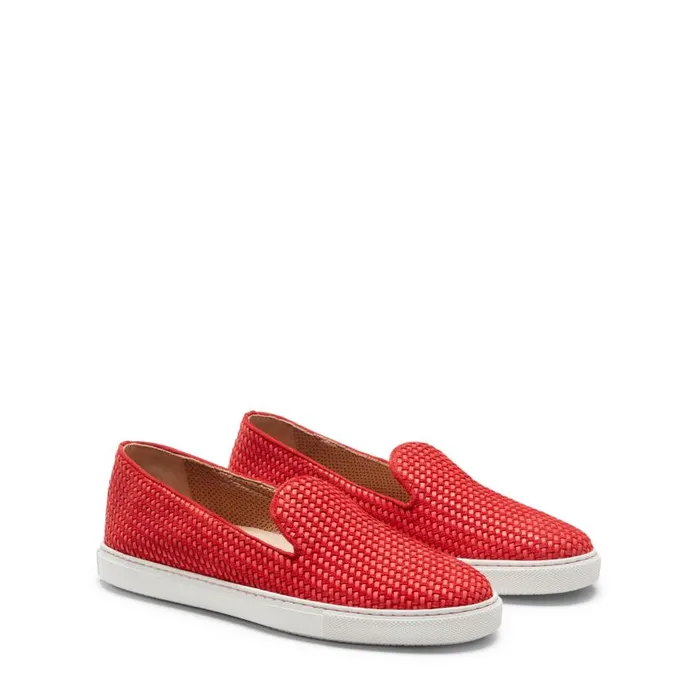 Women Suede Slippers Red Fratelli Rossetti Slip On Women Suede Slippers Red Fratelli Rossetti Slip On