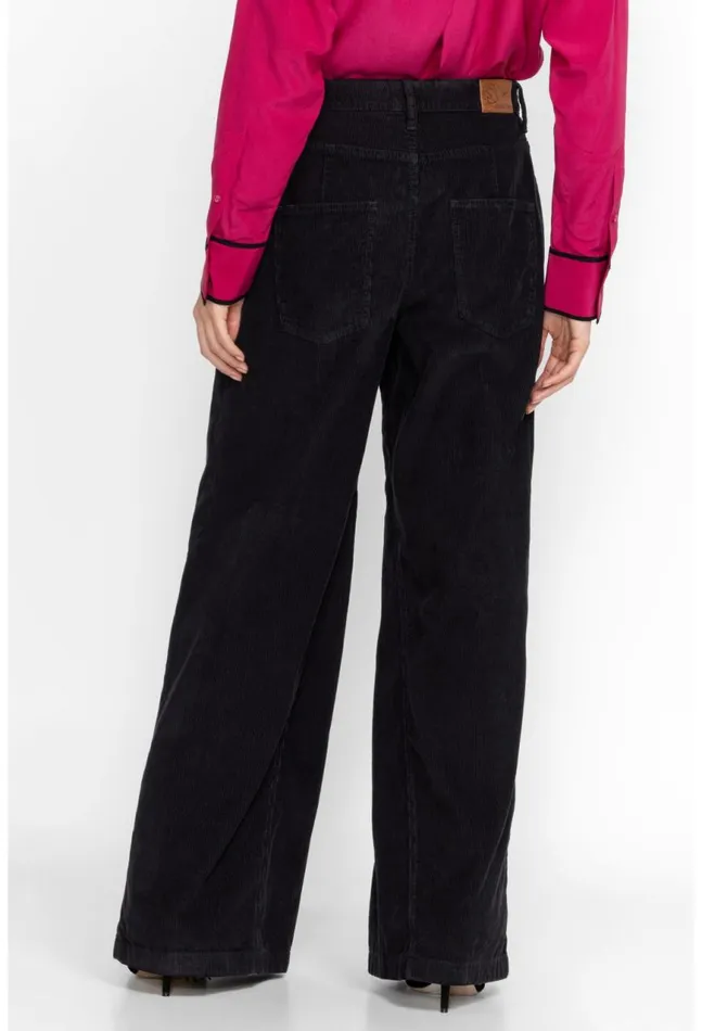 Women Suki Wide Leg Jean Black Johnny Was Bottoms