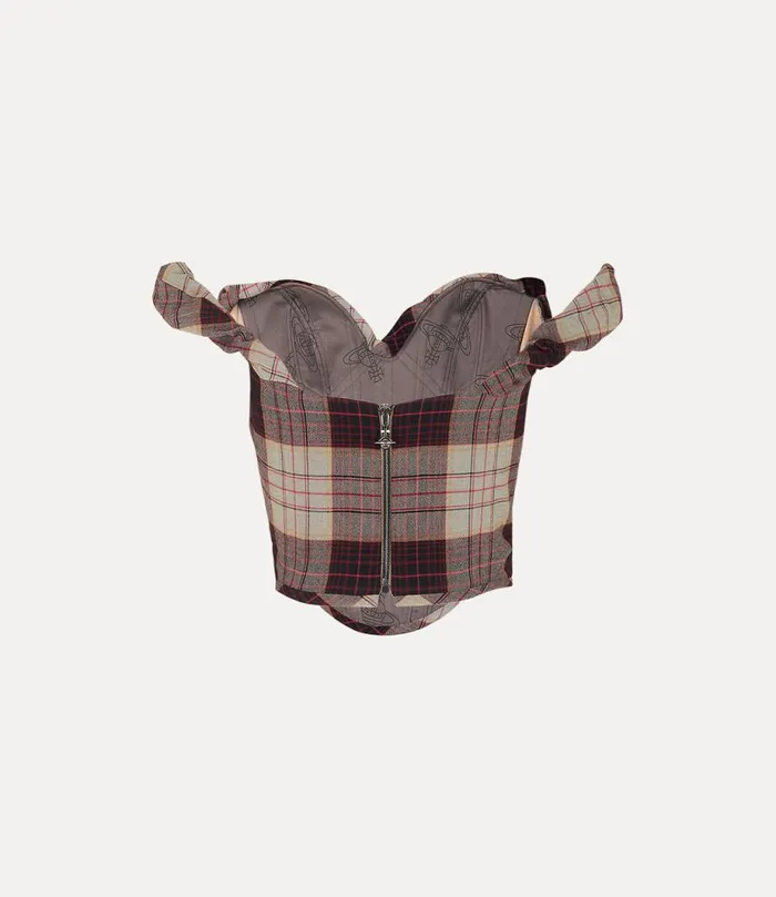 Women Sunday Corset Top Redcheck Vivienne Westwood Tops And Shirts