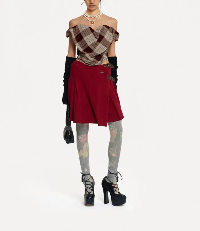 Women Sunday Corset Top Redcheck Vivienne Westwood Tops And Shirts