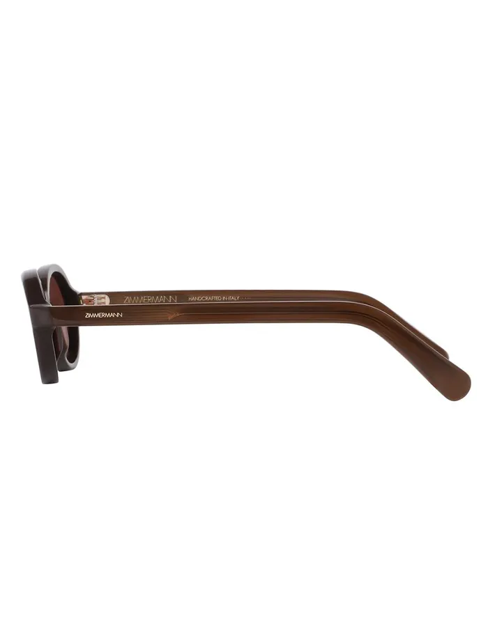 Women Sunglasses Zimmermann Cyd Oval Chocolate