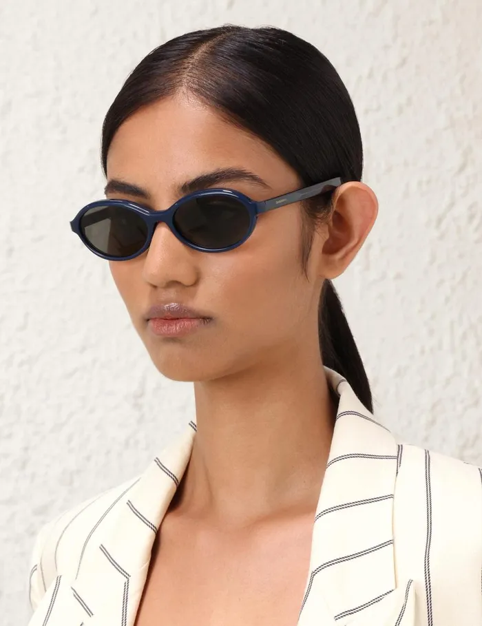 Women Sunglasses Zimmermann Cyd Oval Navy