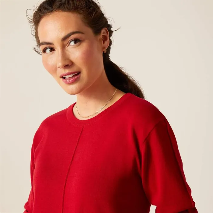 Women Sweaters and Cardigans Ariat Peninsula Sweater Scooter Women Sweaters and Cardigans Ariat Peninsula Sweater Scooter