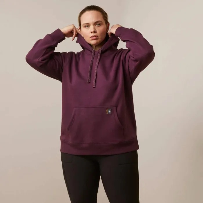 Women Sweatshirts and Hoodies Ariat Rebar Graphic Hoodie Potent Purple Peppercorn Women Sweatshirts and Hoodies Ariat Rebar Graphic Hoodie Potent Purple Peppercorn