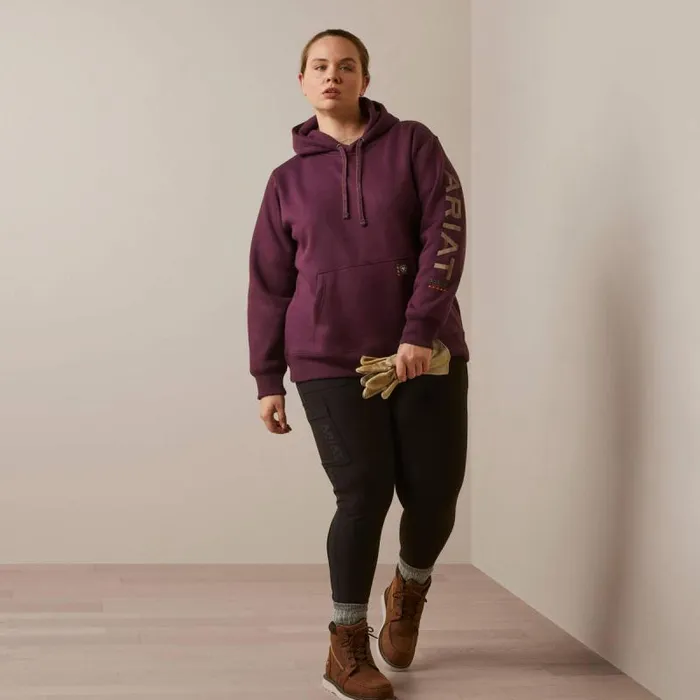 Women Sweatshirts and Hoodies Ariat Rebar Graphic Hoodie Potent Purple Peppercorn Women Sweatshirts and Hoodies Ariat Rebar Graphic Hoodie Potent Purple Peppercorn