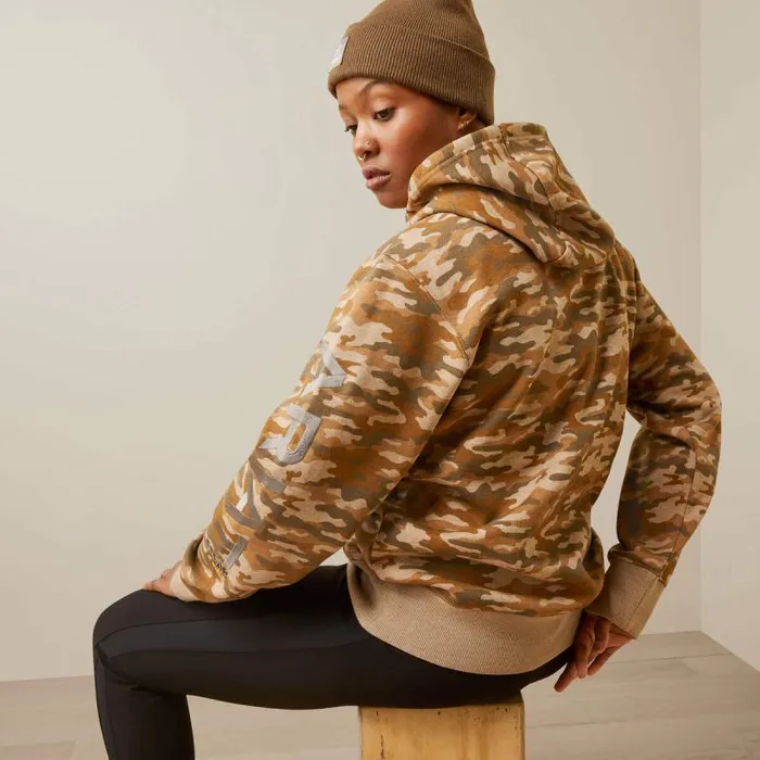 Women Sweatshirts and Hoodies Ariat Rebar Graphic Printed Hoodie Oatmeal Camo Print Women Sweatshirts and Hoodies Ariat Rebar Graphic Printed Hoodie Oatmeal Camo Print