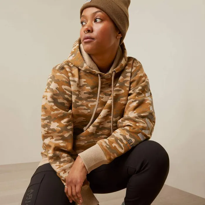 Women Sweatshirts and Hoodies Ariat Rebar Graphic Printed Hoodie Oatmeal Camo Print Women Sweatshirts and Hoodies Ariat Rebar Graphic Printed Hoodie Oatmeal Camo Print
