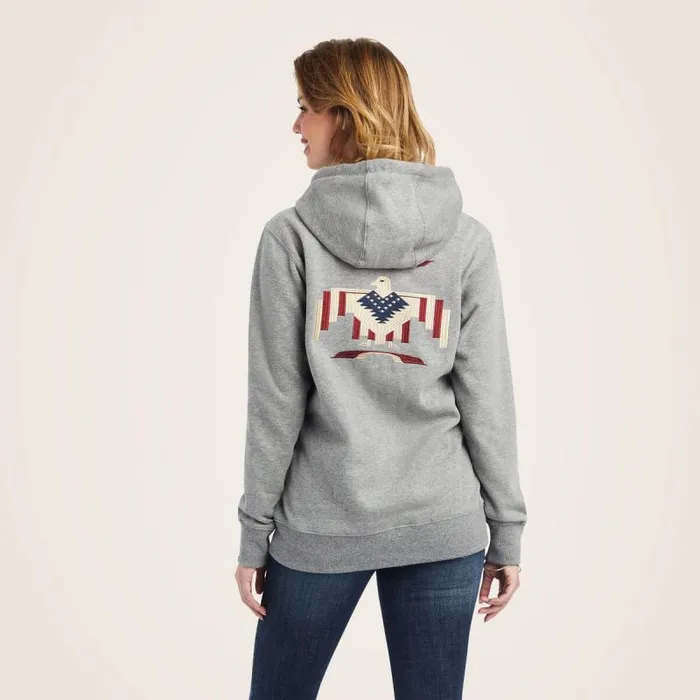 Women Sweatshirts and Hoodies Ariat Thunderbird Chimayo Hoodie Heather Grey