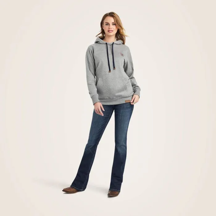 Women Sweatshirts and Hoodies Ariat Thunderbird Chimayo Hoodie Heather Grey Women Sweatshirts and Hoodies Ariat Thunderbird Chimayo Hoodie Heather Grey