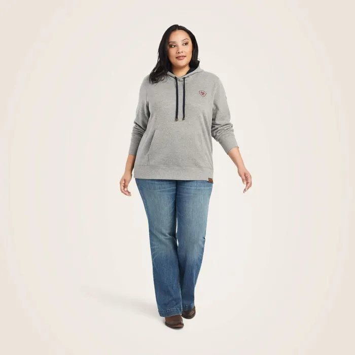 Women Sweatshirts and Hoodies Ariat Thunderbird Chimayo Hoodie Heather Grey Women Sweatshirts and Hoodies Ariat Thunderbird Chimayo Hoodie Heather Grey